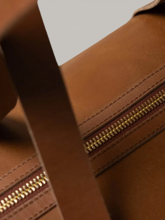 Vintage Leather Gym Bag — Limited Edition Full-Grain Heritage Duffle