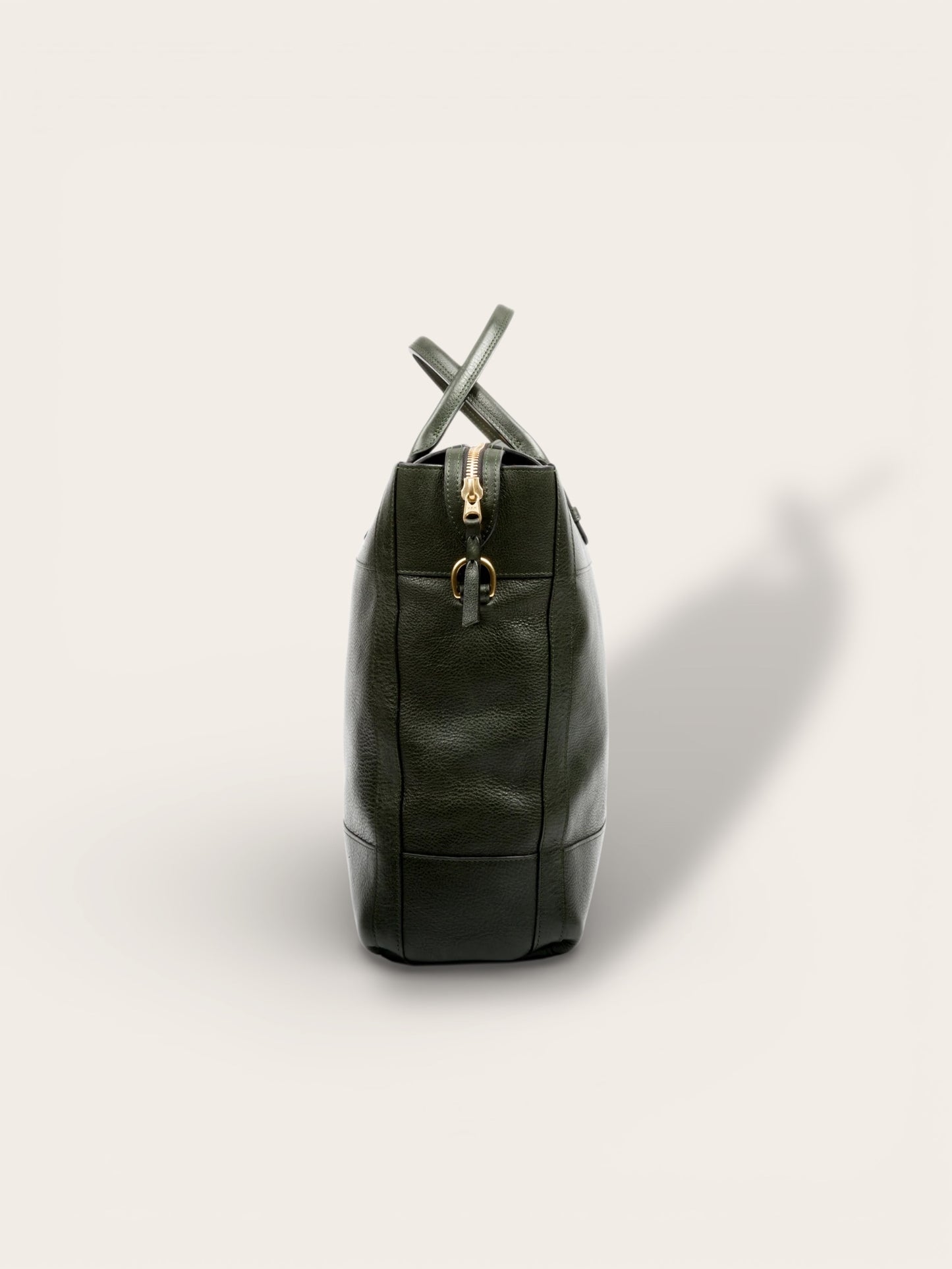 The 929 Signature Zip Briefcase — Hand-Cut Full-Grain Leather Daily Commuter