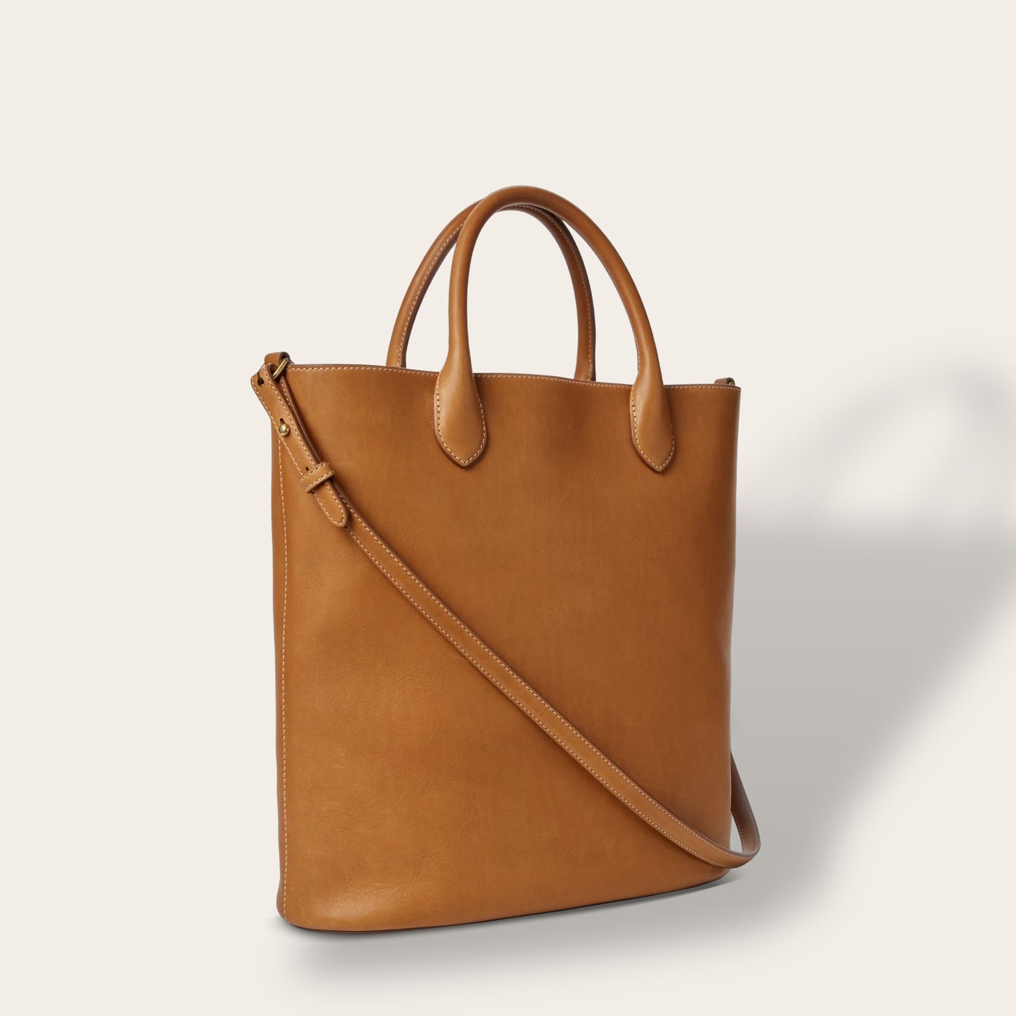 The 12-Hour Tote in Tan — Premium Full-Grain Leather Daily Carryall