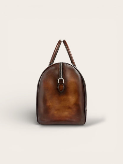 Jour-Off GM Venezia Leather Travel Bag — Iconic Hand-Patinated Weekend Duffle