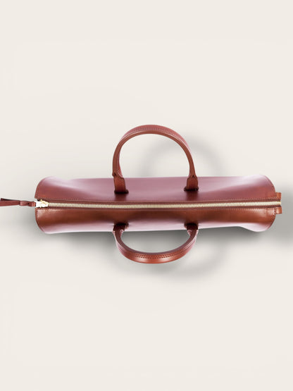 The Triumph II Bridle Briefcase — Monumental English Bridle Leather Portfolio