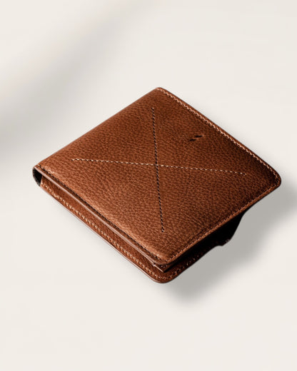 The Combi Heritage Wallet — Triple-Compartment Artisan Leather Cache