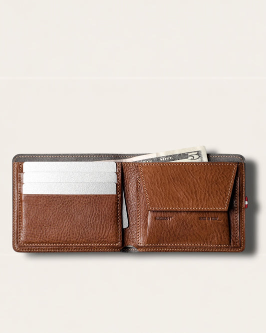 The Combi Heritage Wallet — Triple-Compartment Artisan Leather Cache