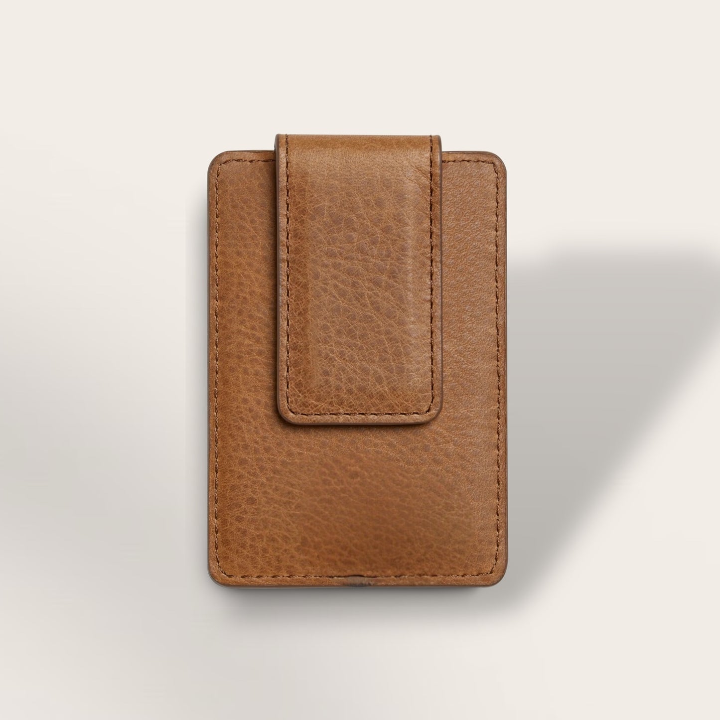 The Kinetic Magnetic Money Clip — Hybrid Full-Grain Leather Card Vault