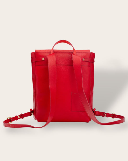 The No. 5 Artisan Knapsack — Sculpted Full-Grain Leather Minimalist Backpack