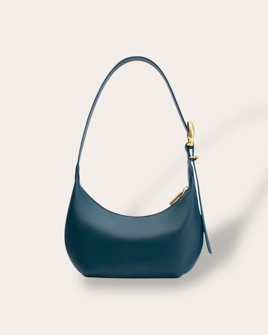 The Mini Celestia Satchel in Jade — Sculpted Italian Full-Grain Leather Handbag