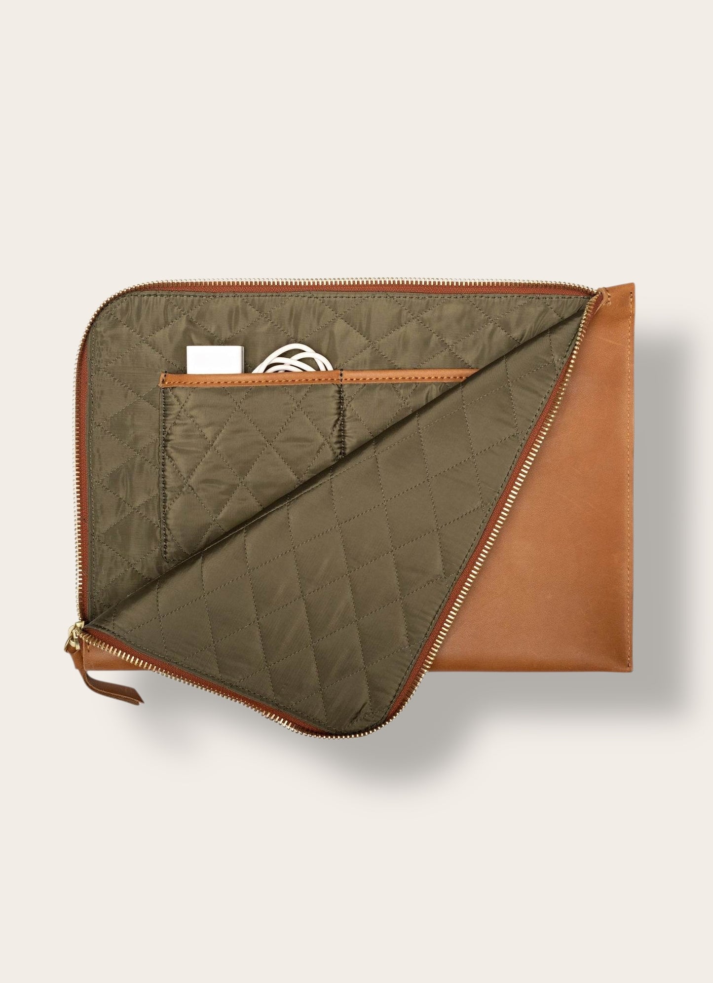 The Heritage Laptop Sleeve — Handcrafted Full-Grain Leather Protective Case